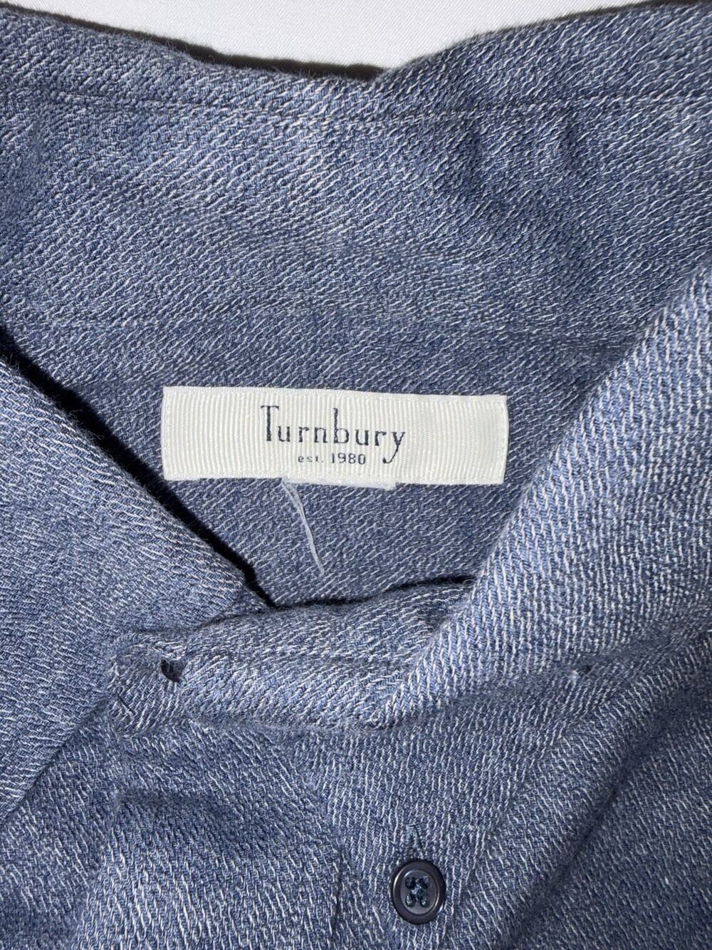 Turnbury Denim Style Button Up Size Medium